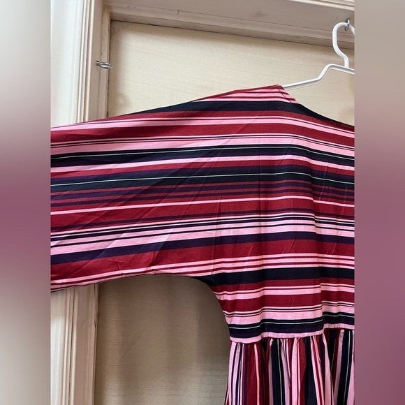 ⚫️ BOHO Suzanne Betro striped fun coloured summer dress size medium - Picture 8 of 8